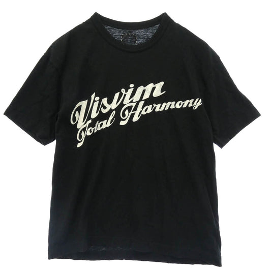 VISVIM ビズビム 26AW 0126205010026 JUMBO TEE S/S VTH Visvim Total Harmony プリント ジャンボ Tシャツ 半袖 ブラック系 1【美品】【中古】