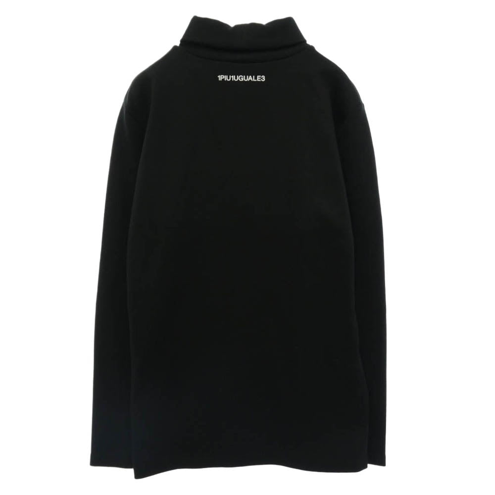 1piu1uguale3 ウノピュウノウグァーレトレ MRT294 ARN018 L/S TURTLE-NECK タートルネック ロングスリーブTシャツ カットソー ブラック系 4【中古】
