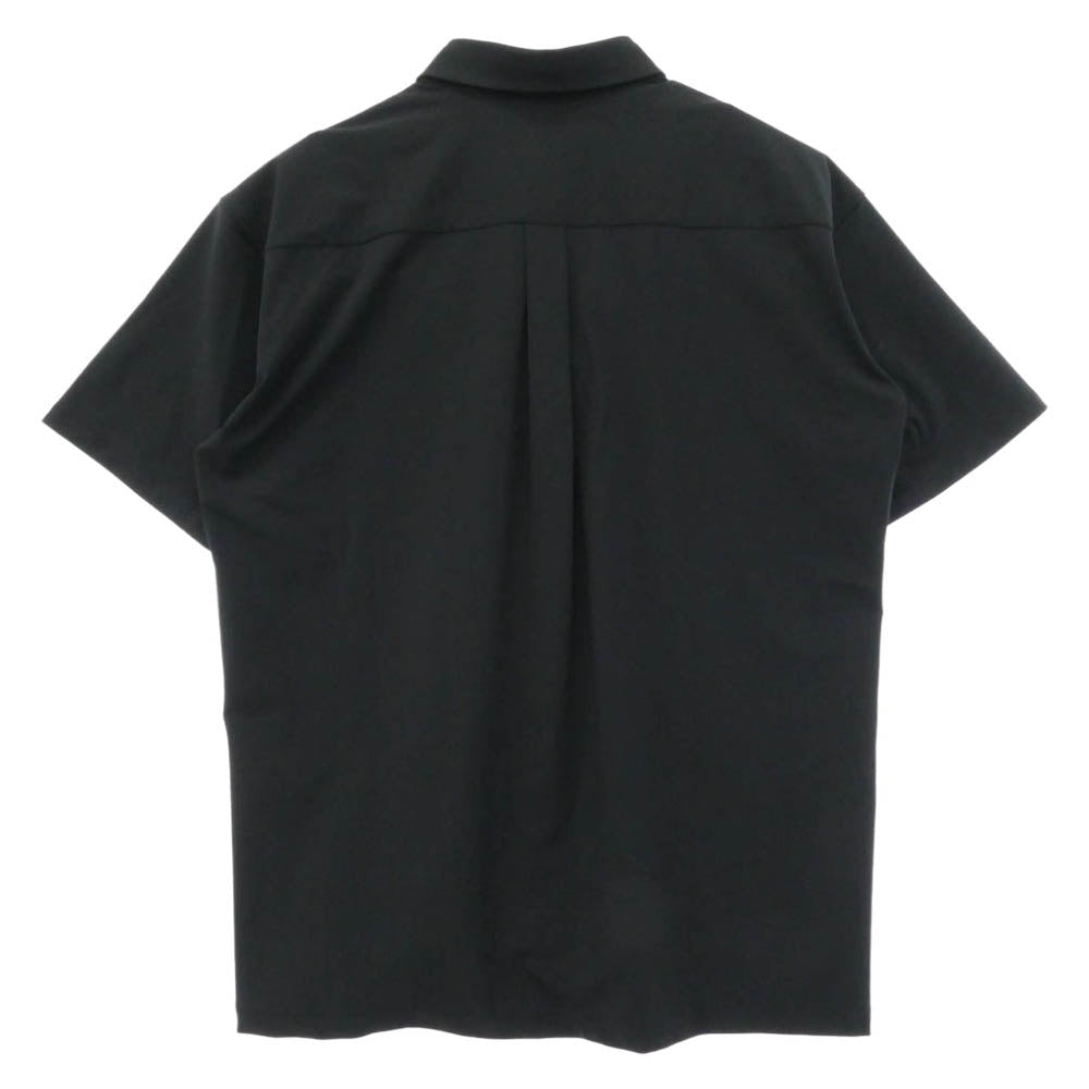 1piu1uguale3 ウノピュウノウグァーレトレ MRS183 NYU112 S/S BIG SHIRTS オーバーサイズ 半袖 シャツ ブラック系 Ⅳ【中古】