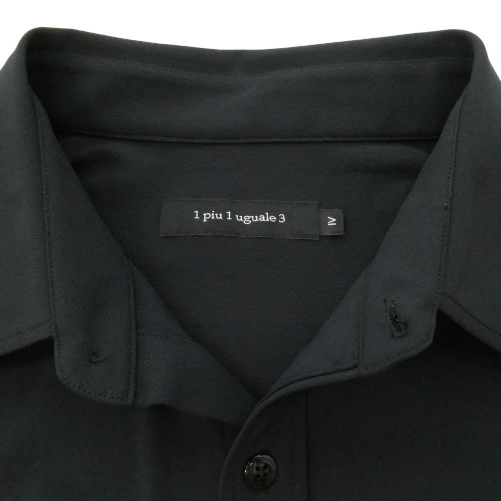 1piu1uguale3 ウノピュウノウグァーレトレ MRS183 NYU112 S/S BIG SHIRTS オーバーサイズ 半袖 シャツ ブラック系 Ⅳ【中古】