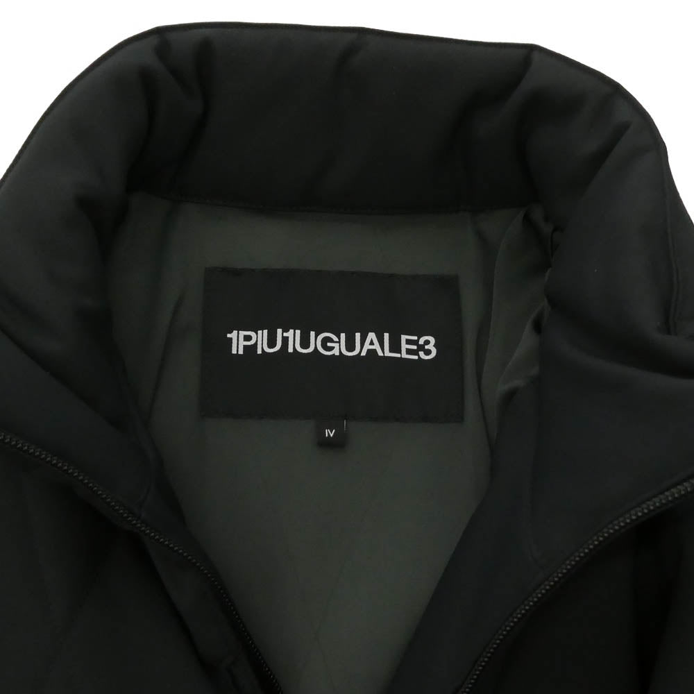 1piu1uguale3 ウノピュウノウグァーレトレ LS016 CB01 SPORT PREMIUM HYBRID BZ スポーツプレミアム ジップアップ 中綿 ジャケット ブラック系 IV【中古】