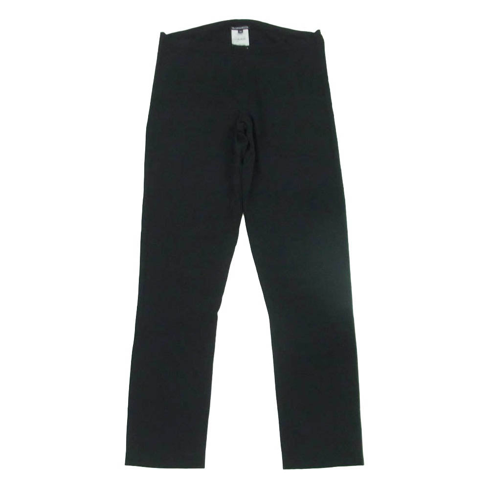 ANN DEMEULEMEESTER アンドゥムルメステール 4201m レーヨンポリ バックポケット ストレッチ レギンス パンツ ブラック系 36【中古】