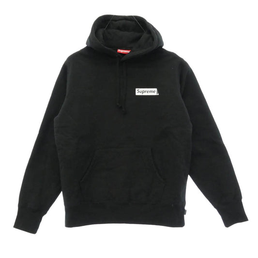 Supreme シュプリーム 19AW Stop Crying Hooded Sweatshirt ロゴ プリント バックプリント フーディー プルオーバー パーカー ブラック系 S【中古】