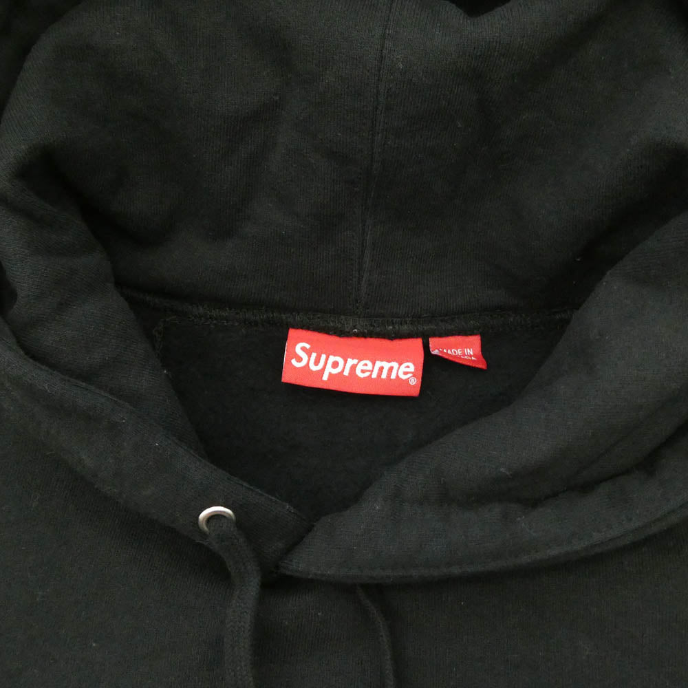 Supreme シュプリーム 19AW Stop Crying Hooded Sweatshirt ロゴ プリント バックプリント フーディー プルオーバー パーカー ブラック系 S【中古】