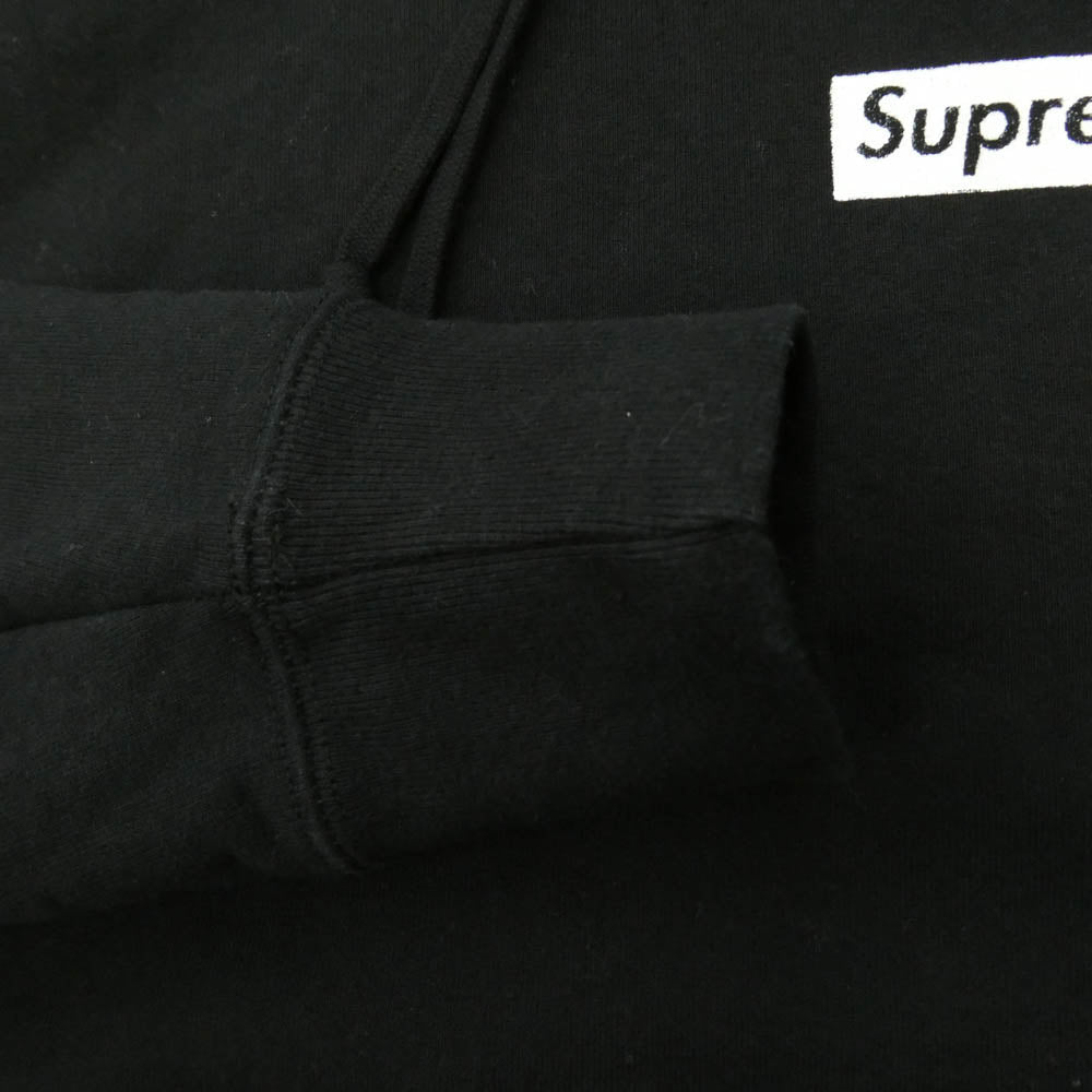 Supreme シュプリーム 19AW Stop Crying Hooded Sweatshirt ロゴ プリント バックプリント フーディー プルオーバー パーカー ブラック系 S【中古】