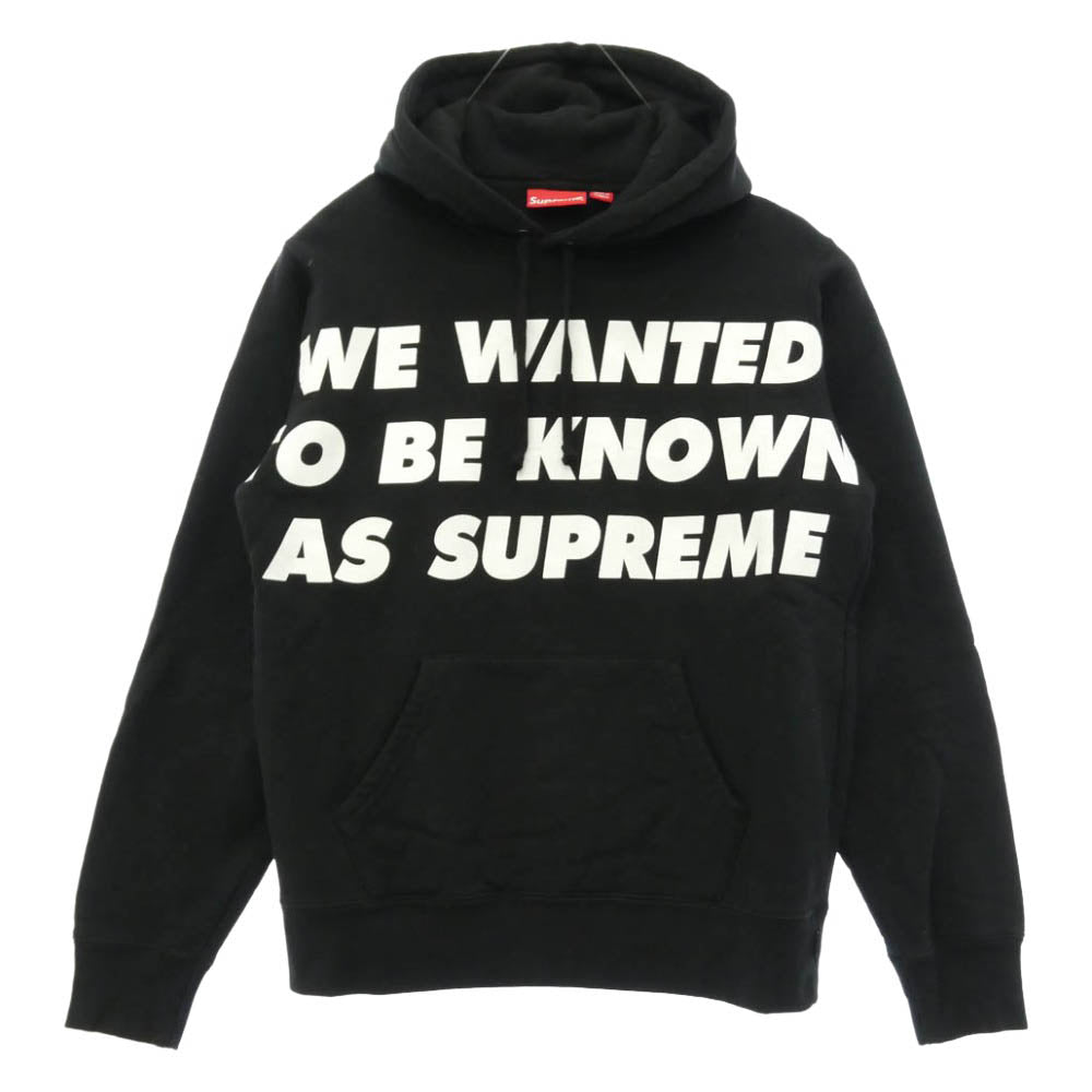 Supreme シュプリーム 20SS Known As Hooded Sweatshirt ロゴ プリント フーディー プルオーバー パーカー ブラック系 S【中古】