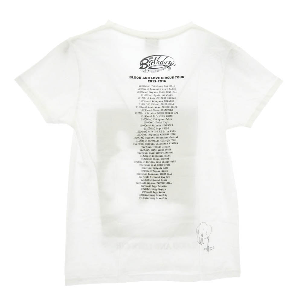 ザ・バースディ グラフィックプリント 半袖 Tシャツ カットソー ホワイト系 XS【中古】