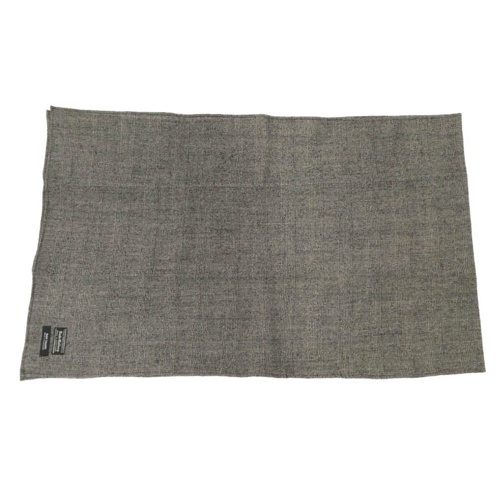 RUDE GALLERY ルードギャラリー 14AW ウール100％ チェック ストール マフラー グレー系【中古】