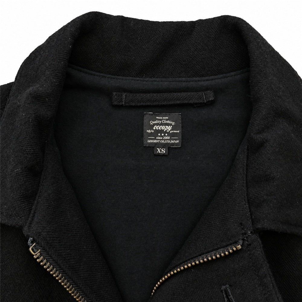 occupy オキュパイ ウール レザー ジャケット ブラック系 XS【中古】