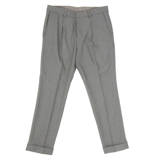 RUDE GALLERY ルードギャラリー 18AW センタープレス 裾ダブル スラックスパンツ トラウザーズ グレー系 3【中古】
