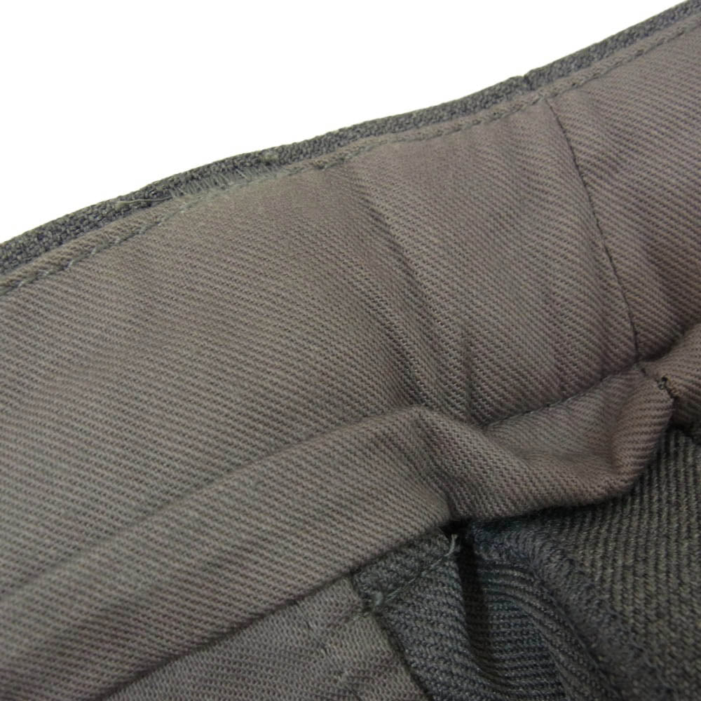 RUDE GALLERY ルードギャラリー 18AW センタープレス 裾ダブル スラックスパンツ トラウザーズ グレー系 3【中古】