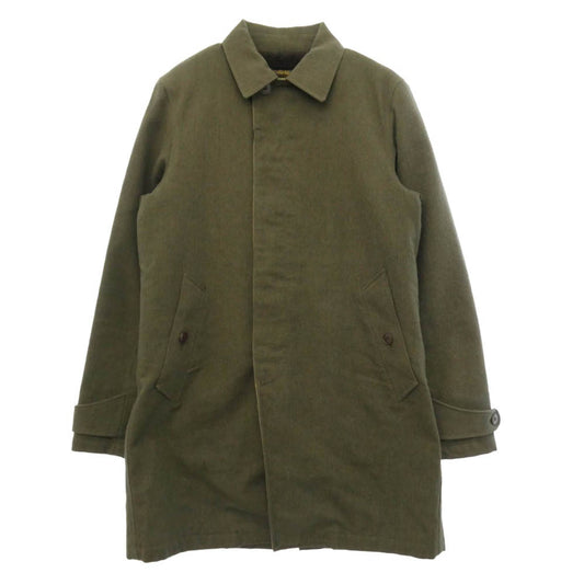EGO TRIPPING エゴトリッピング 裏ボア ステンカラーコート カーキ系 46【中古】