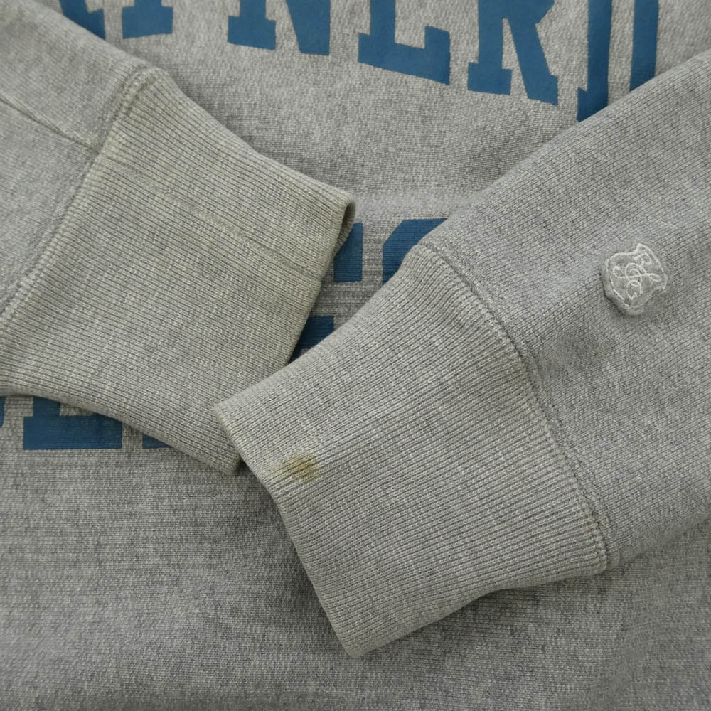 RUDE GALLERY ルードギャラリー 13AW BEATNERD COLLEGE カレッジロゴプリント クルーネック スウェット トレーナー グレー系 2【中古】