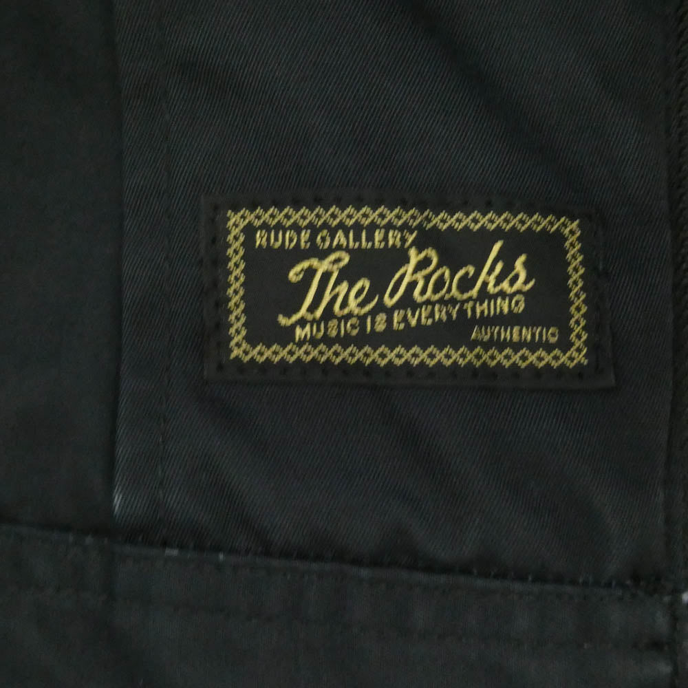 RUDE GALLERY ルードギャラリー THE ROCK ジップアップ ハリントン スウィングトップ ジャケット ブラック系 2【中古】