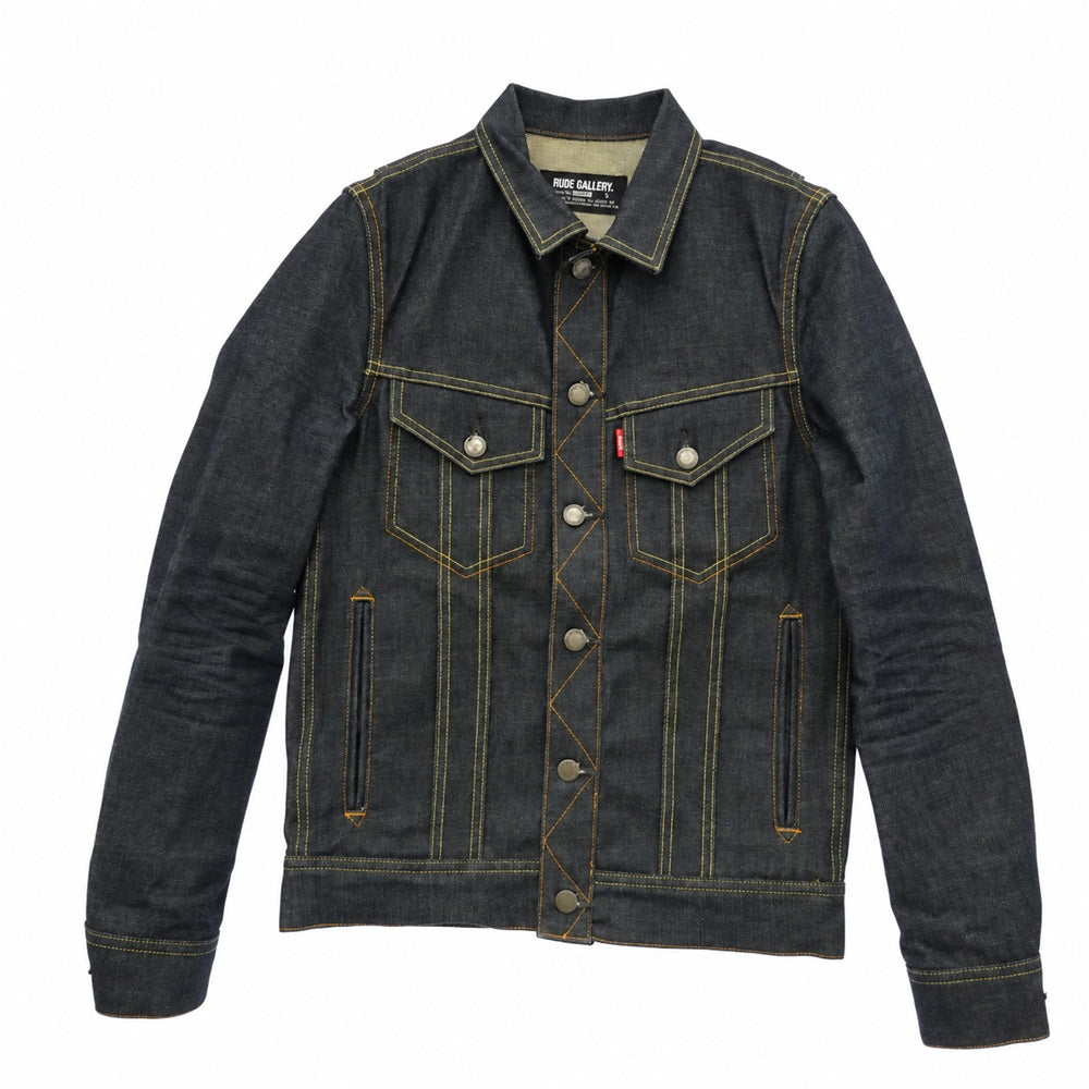 RUDE GALLERY ルードギャラリー RIGID DENIM TYPE-1 リジッド デニムジャケット Gジャン インディゴブルー系 2【中古】