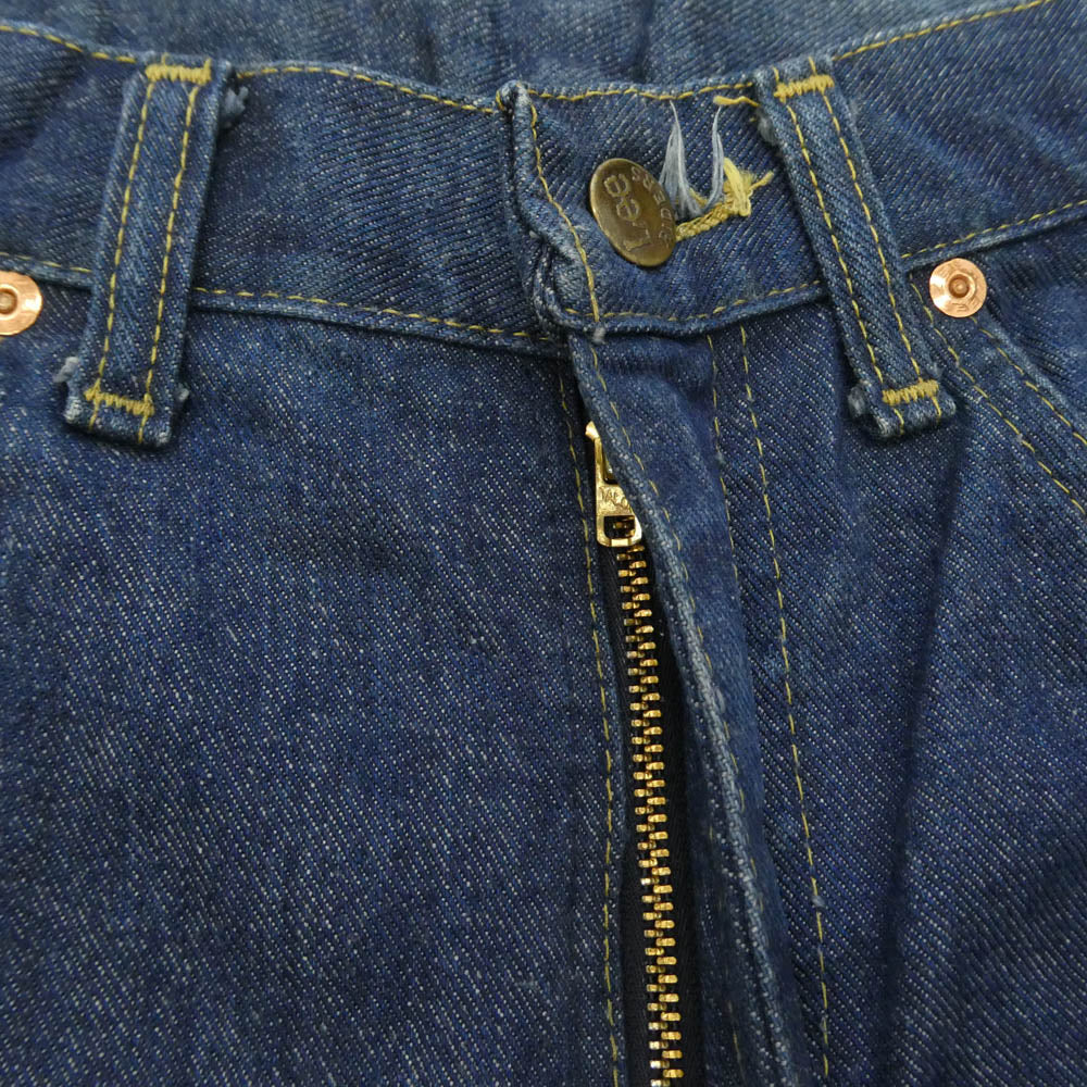 Lee リー 70s 80s 42TALON ZIP デニム パンツ インディゴブルー系 W28【中古】