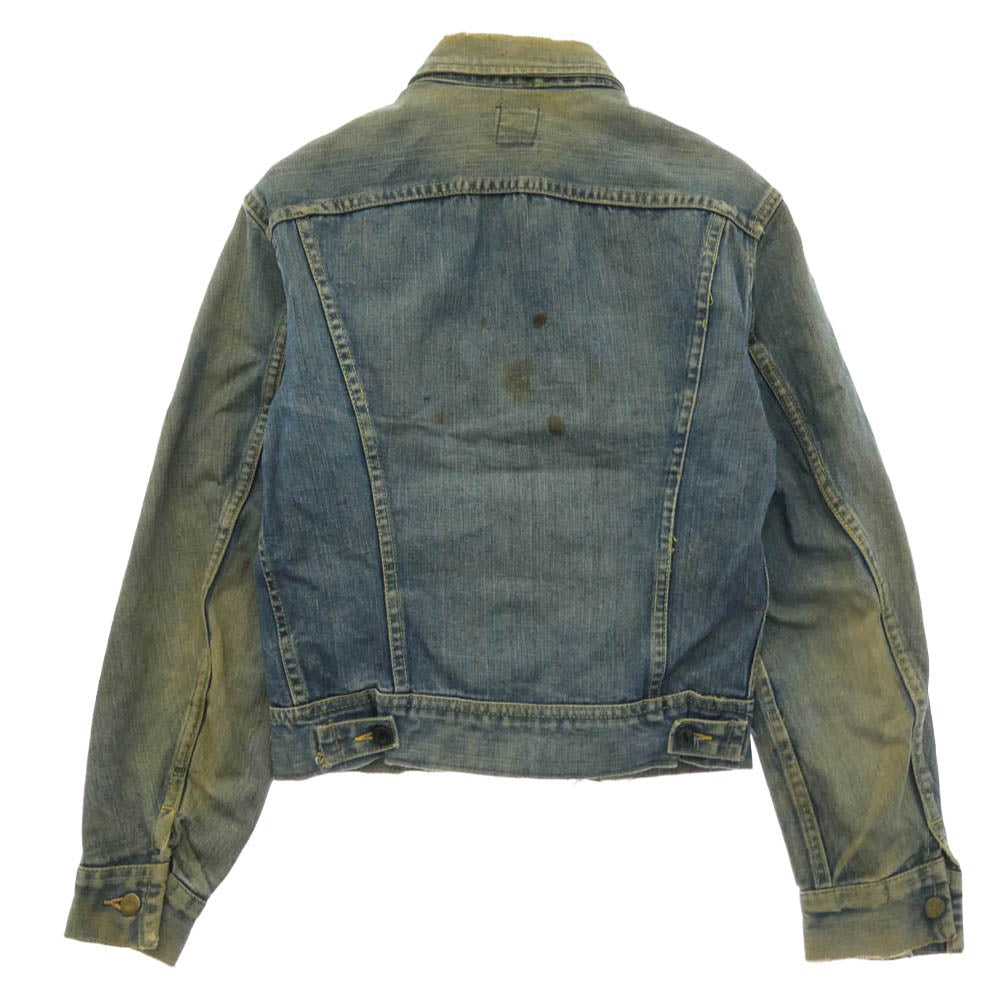 Lee リー USA製 70s ヴィンテージ デニム ジャケット インディゴブルー系 36【中古】