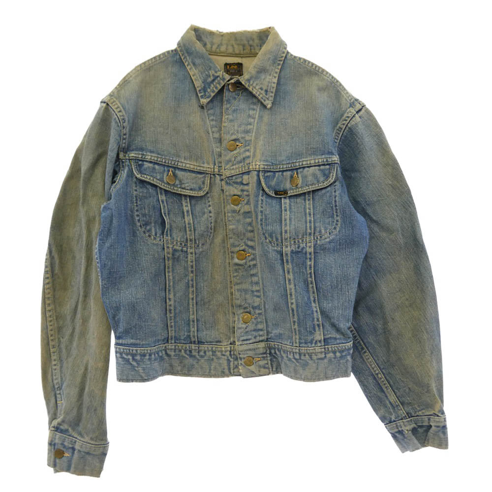 Lee リー USA製 70s 101J ヴィンテージ デニム ジャケット インディゴブルー系 42【中古】