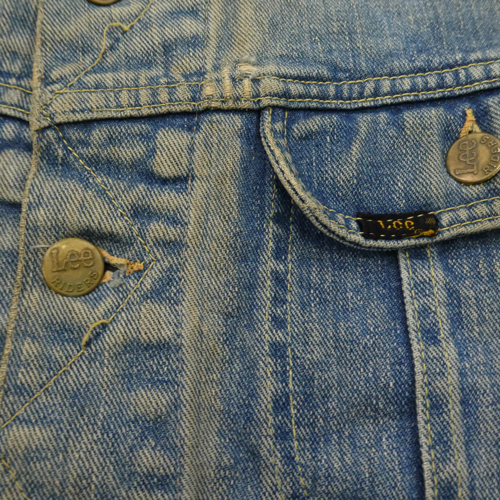 Lee リー USA製 70s 101J ヴィンテージ デニム ジャケット インディゴブルー系 42【中古】