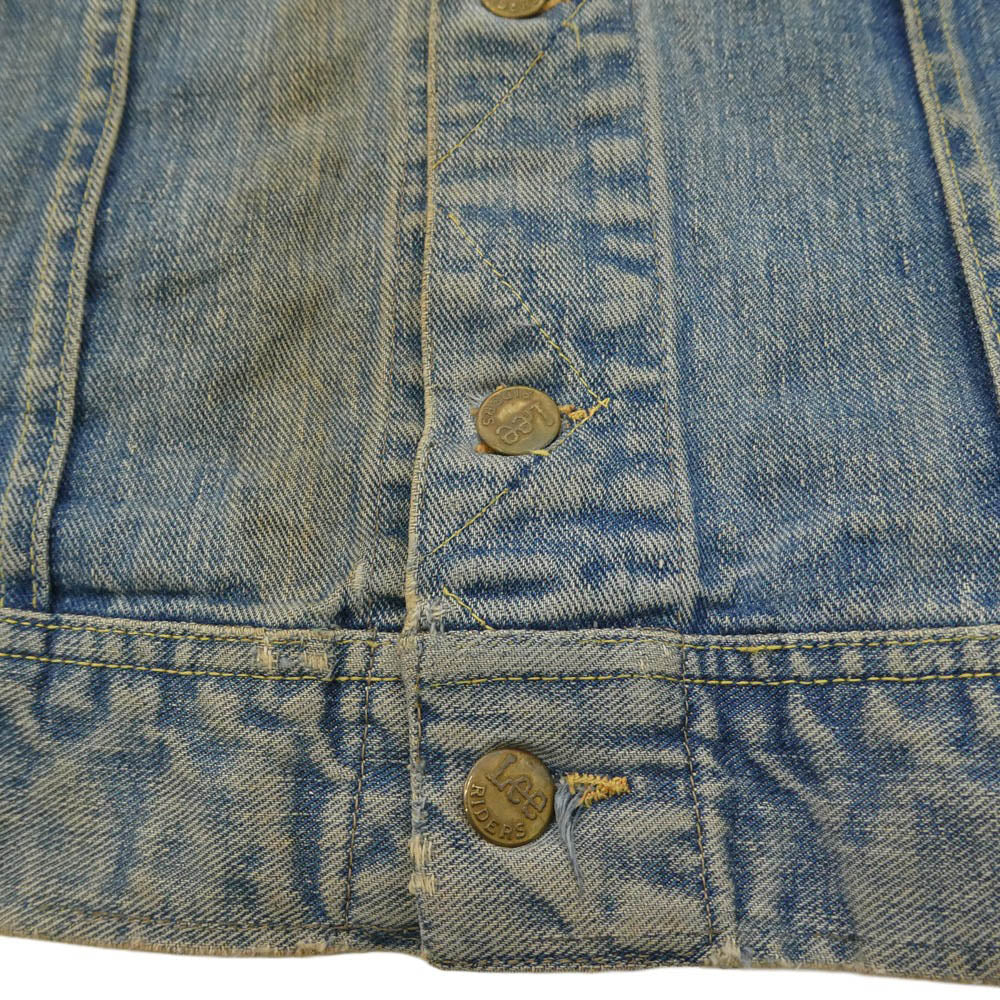Lee リー USA製 70s 101J ヴィンテージ デニム ジャケット インディゴブルー系 42【中古】