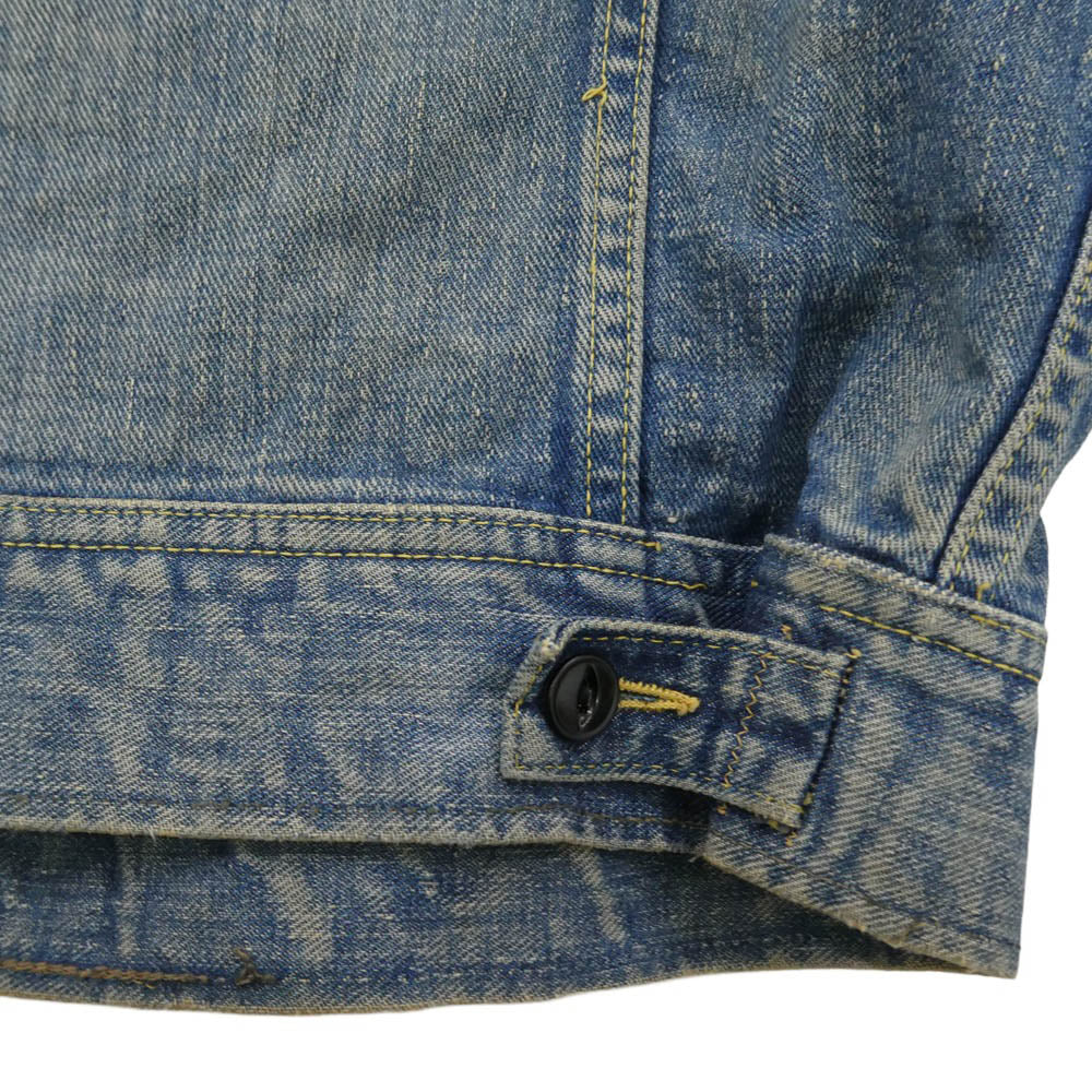 Lee リー USA製 70s 101J ヴィンテージ デニム ジャケット インディゴブルー系 42【中古】