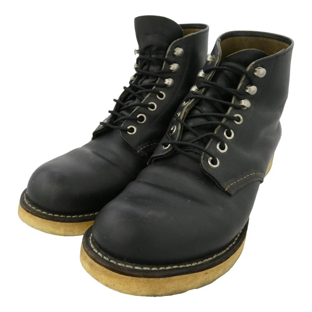 RED WING レッドウィング 8165 羽タグ 6-inch Classic Round クラシック ラウンド ブーツ ブラック系 7.5D【中古】