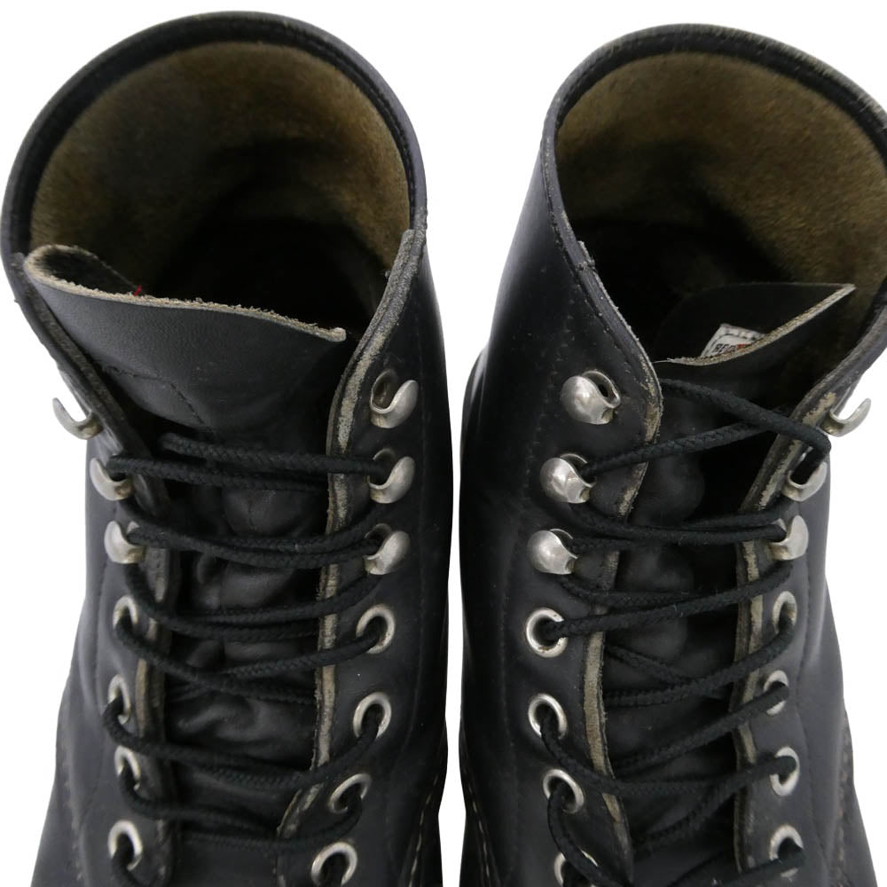 RED WING レッドウィング 8165 羽タグ 6-inch Classic Round クラシック ラウンド ブーツ ブラック系 7.5D【中古】