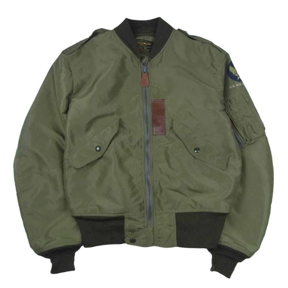 Buzz Rickson's バズリクソンズ BR11130 L-2 AMERICAN PAD & TEXTILE CO. ナイロン フライト ジャケット ブルゾン カーキ系 36【中古】