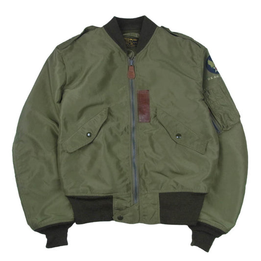 Buzz Rickson's バズリクソンズ BR11130 L-2 AMERICAN PAD & TEXTILE CO. ナイロン フライト ジャケット ブルゾン カーキ系 36【中古】