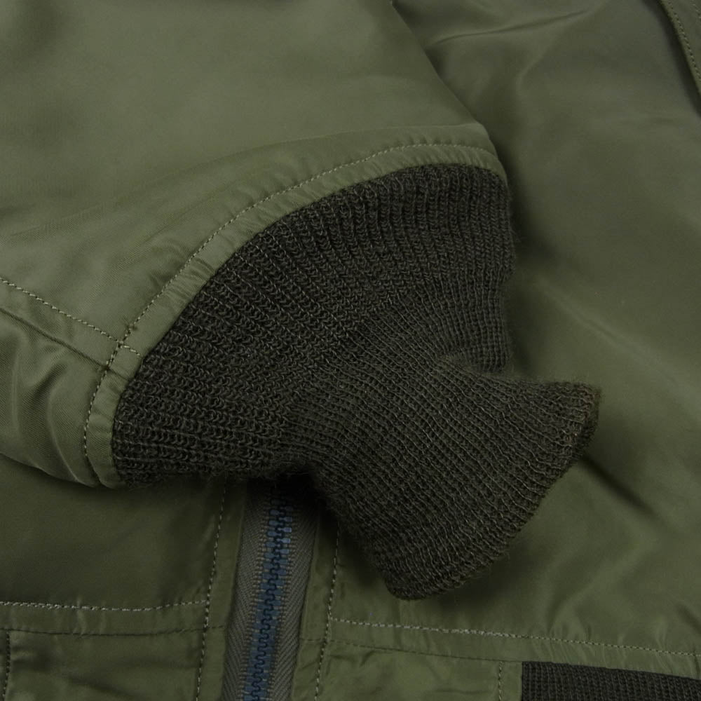 Buzz Rickson's バズリクソンズ BR11130 L-2 AMERICAN PAD & TEXTILE CO. ナイロン フライト ジャケット ブルゾン カーキ系 36【中古】