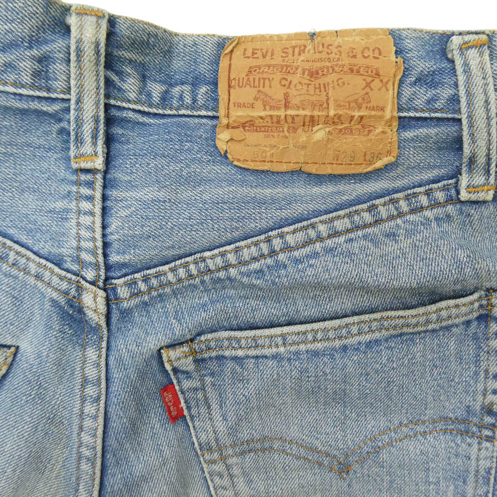 Levi's リーバイス 501 66前期 ボタン裏6 スモールe ボタンフライ デニム パンツ インディゴブルー系 W29【中古】