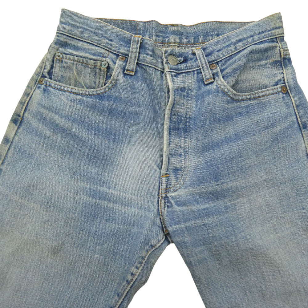 Levi's リーバイス 501 66前期 ボタン裏6 スモールe ボタンフライ デニム パンツ インディゴブルー系 W29【中古】