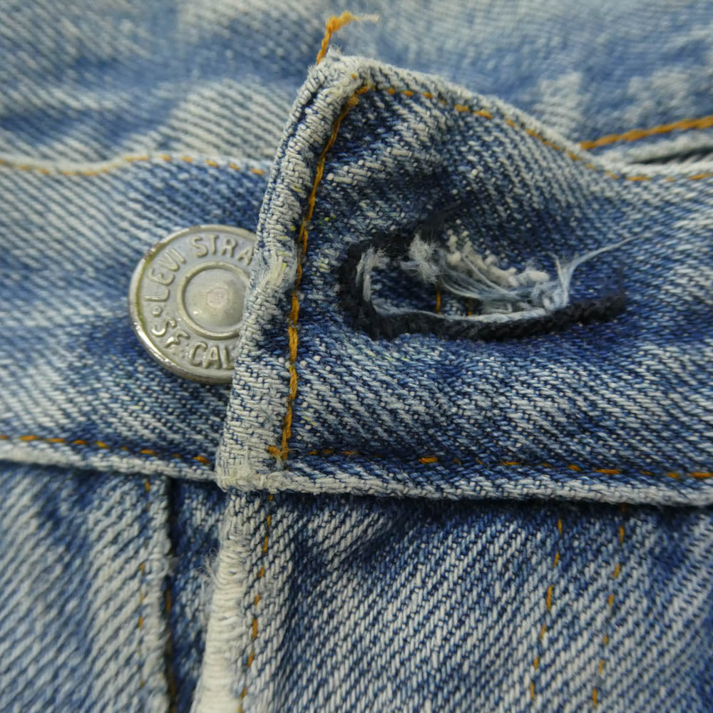Levi's リーバイス 501 66前期 ボタン裏6 スモールe ボタンフライ デニム パンツ インディゴブルー系 W29【中古】