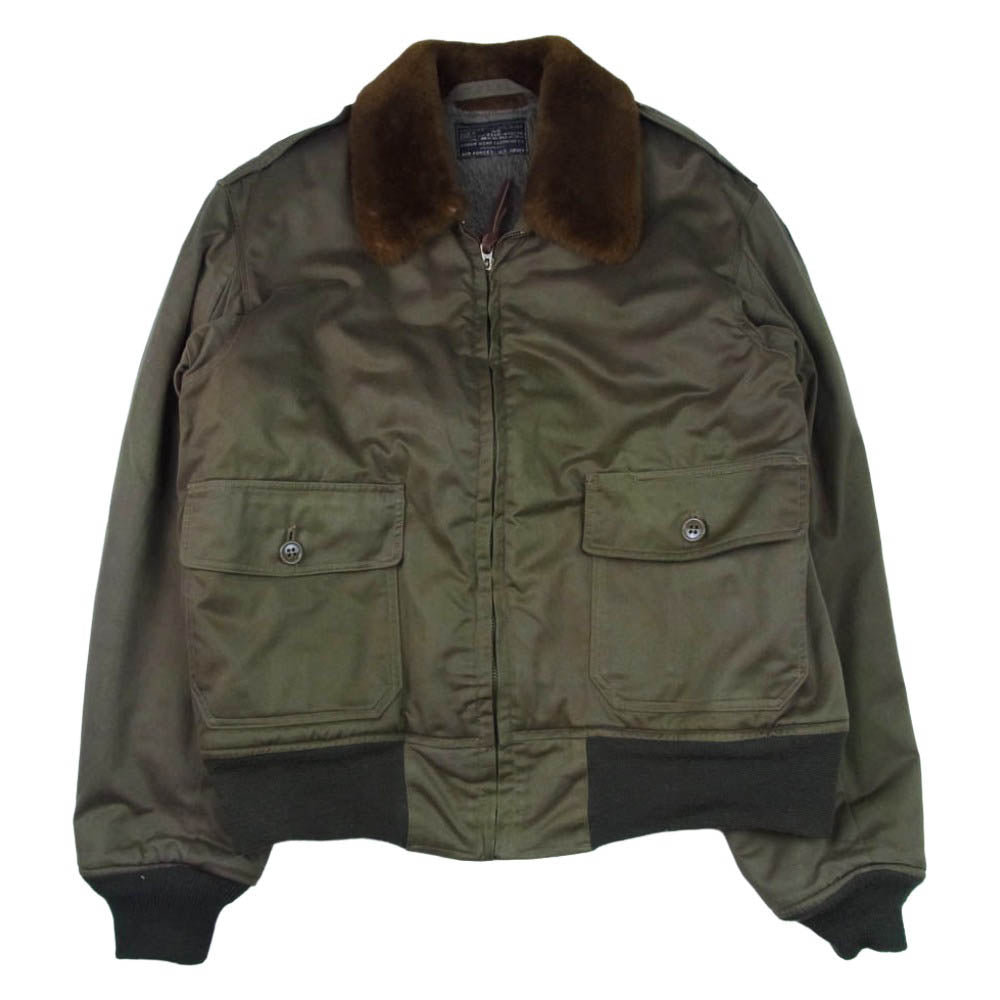 Buzz Rickson's バズリクソンズ BR11133 B-10 ROUGH WEAR CLOTHING CO. フライト ジャケット カーキ系 40【中古】