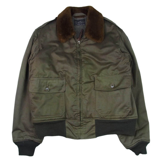 Buzz Rickson's バズリクソンズ BR11133 B-10 ROUGH WEAR CLOTHING CO. フライト ジャケット カーキ系 40【中古】