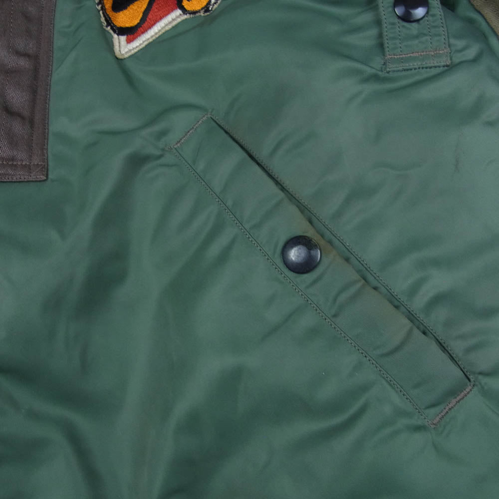 Buzz Rickson's バズリクソンズ BR10981 TYPE MA-1 LION UNIFORM INC. ワッペン ブルゾン ジャケット カーキ系 S【中古】