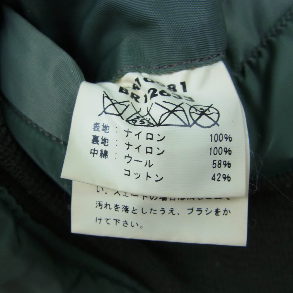 Buzz Rickson's バズリクソンズ BR10981 TYPE MA-1 LION UNIFORM INC. ワッペン ブルゾン ジャケット カーキ系 S【中古】