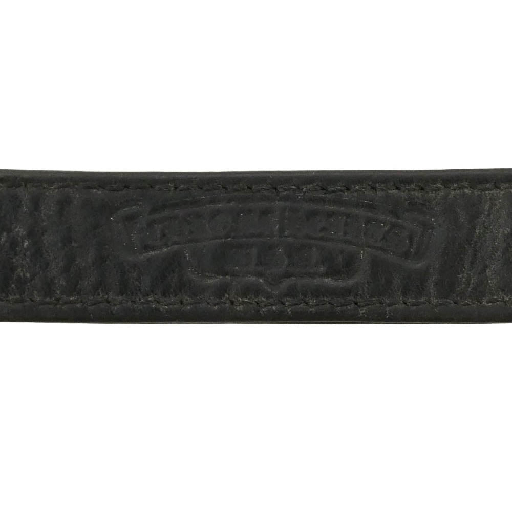 CHROME HEARTS クロムハーツ（原本無） 3BTN 2SNP STAR 3ボタン 2スナップ スター レザー ブレスレット ブラック系【中古】