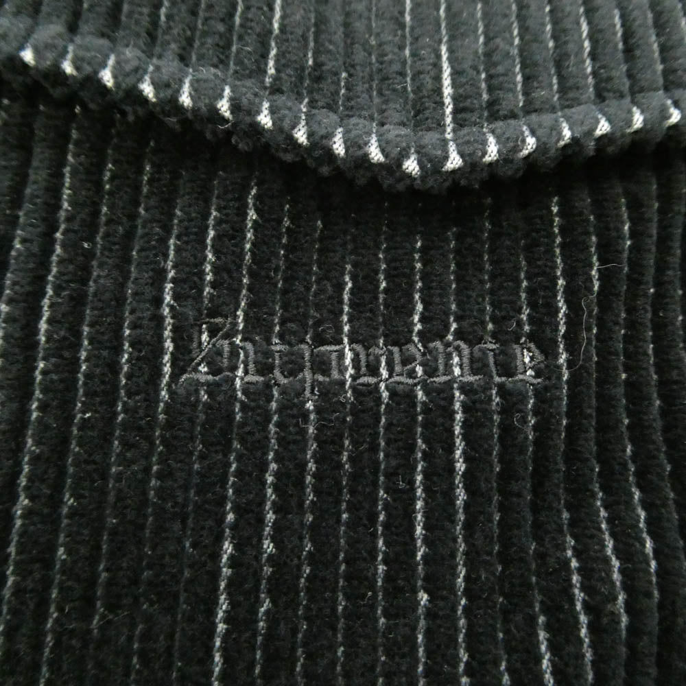 Supreme シュプリーム 23SS 2-Tone Corduroy Zip Up Shirt Black 2トーン コーデュロイ ジップアップ シャツ ブラック系 L【美品】【中古】