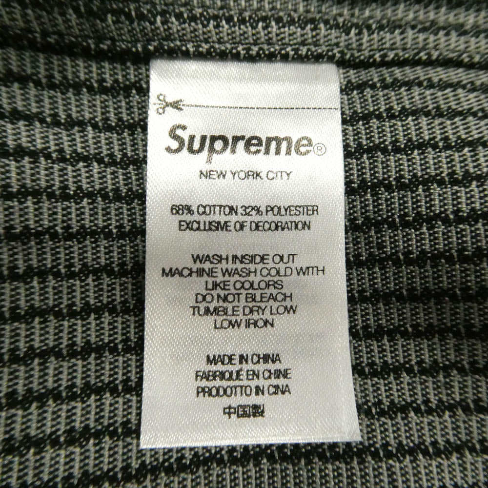 Supreme シュプリーム 23SS 2-Tone Corduroy Zip Up Shirt Black 2トーン コーデュロイ ジップアップ シャツ ブラック系 L【美品】【中古】