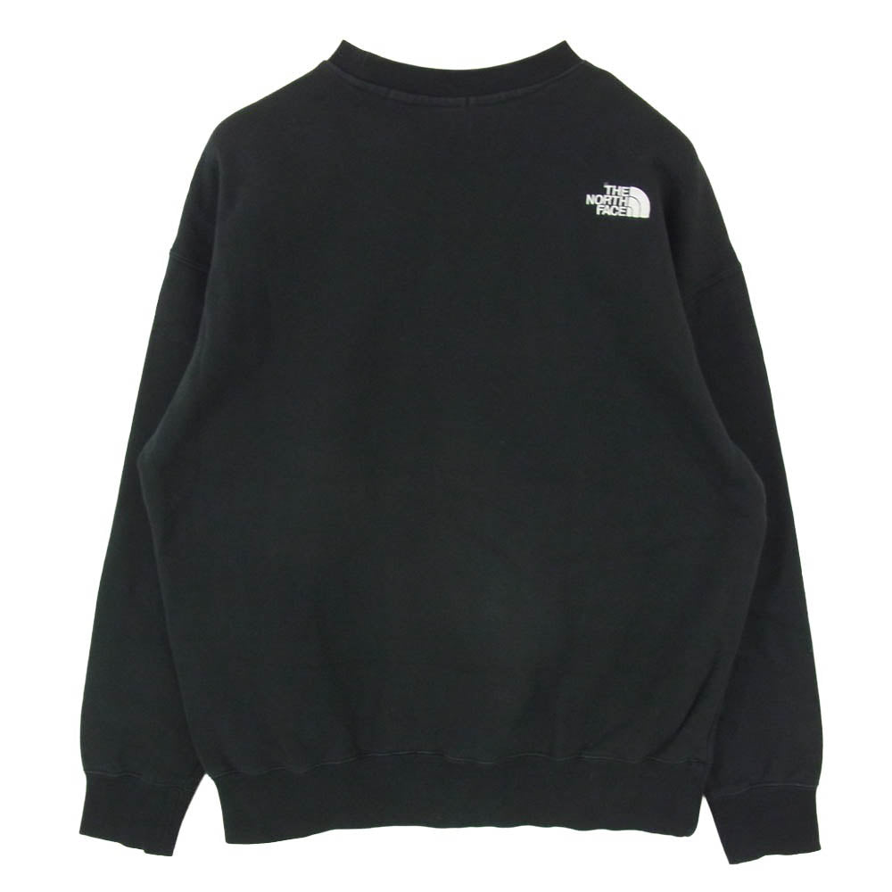 THE NORTH FACE ノースフェイス NT62334 NEVER STOP ING CREW ネバーストップアイエヌジークルー スウェット ブラック ブラック系 S【中古】