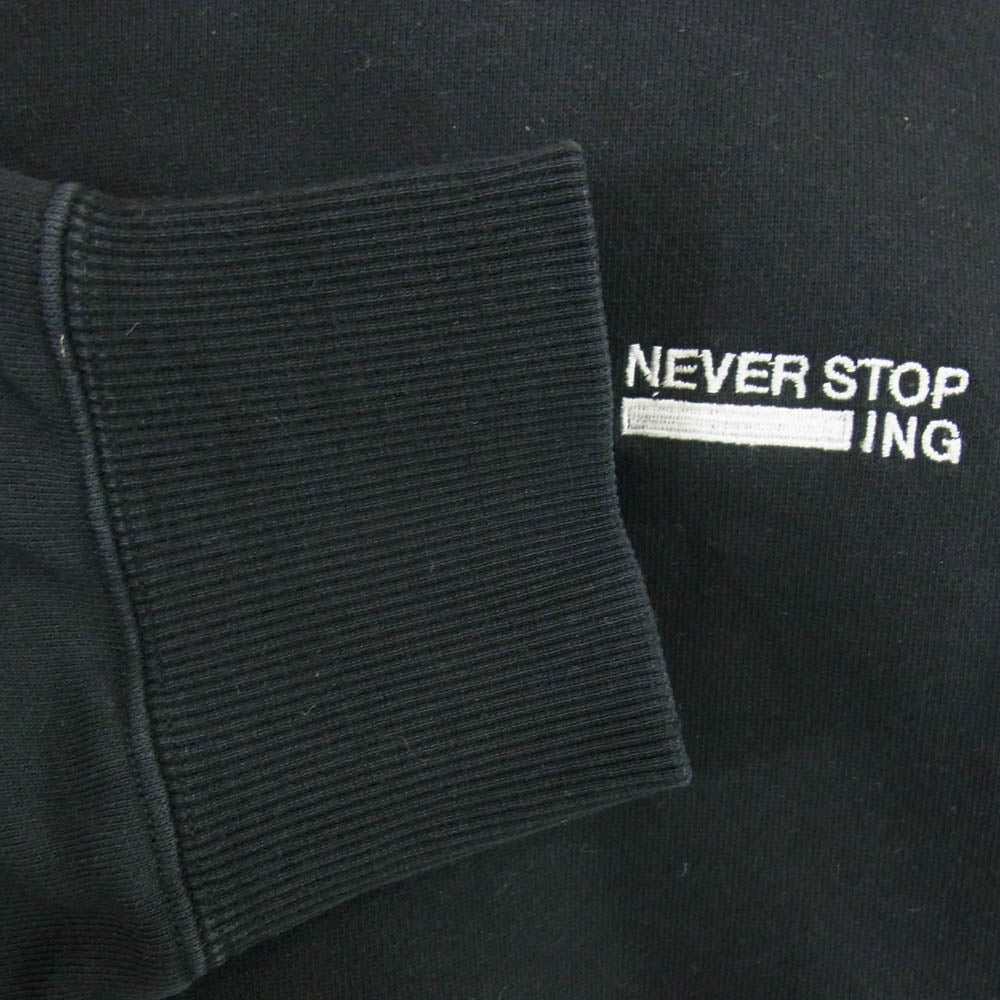 THE NORTH FACE ノースフェイス NT62334 NEVER STOP ING CREW ネバーストップアイエヌジークルー スウェット ブラック ブラック系 S【中古】
