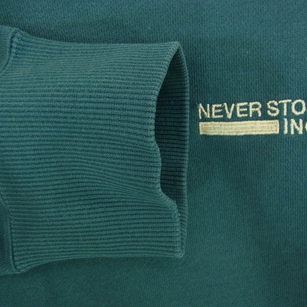 THE NORTH FACE ノースフェイス NT62334 NEVER STOP ING CREW ネバーストップアイエヌジークルー スウェット グリーン系 S【中古】