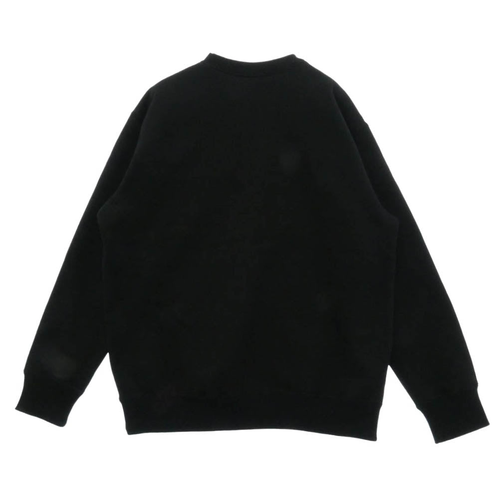 THE NORTH FACE ノースフェイス NT62337 Small Logo Heather Sweat Crew スモールロゴ ヘザー スウェット クルー ブラック系 S【極上美品】【中古】