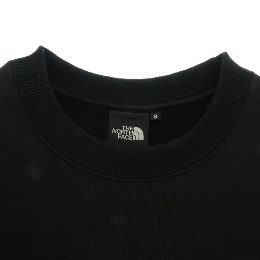 THE NORTH FACE ノースフェイス NT62337 Small Logo Heather Sweat Crew スモールロゴ ヘザー スウェット クルー ブラック系 S【極上美品】【中古】