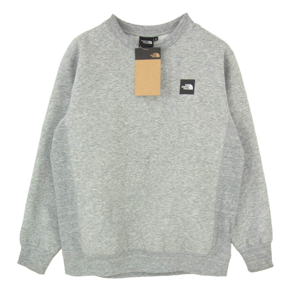 THE NORTH FACE ノースフェイス NT62231 Square Logo Crew スクエアロゴ クルーネック スウェット トレーナー グレー系 S【極上美品】【中古】