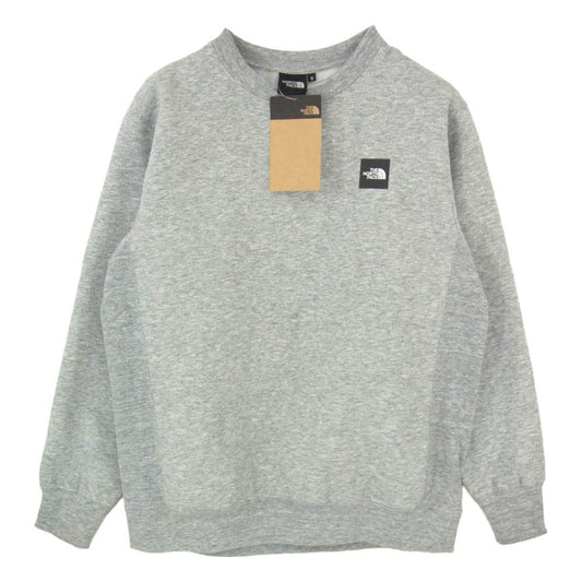THE NORTH FACE ノースフェイス NT62231 Square Logo Crew スクエアロゴ クルーネック スウェット トレーナー グレー系 S【極上美品】【中古】