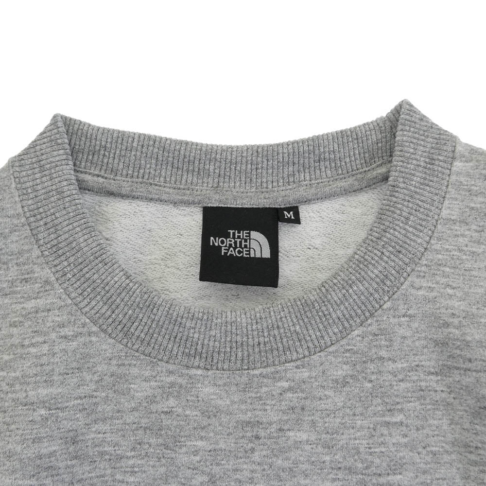 THE NORTH FACE ノースフェイス NT62532 Small Logo Heather Sweat Crew スモールロゴ ヘザースウェット クルー グレー系 ミックスグレー M【極上美品】【中古】