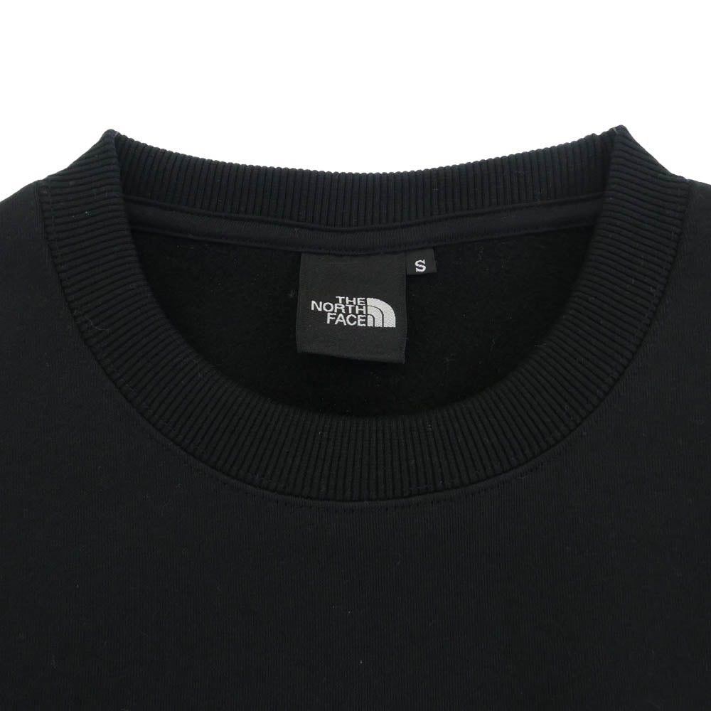 THE NORTH FACE ノースフェイス NT62337 Small Logo Heather Sweat Crew スモールロゴ ヘザースウェット クルー ブラック系 S【新古品】【未使用】【中古】