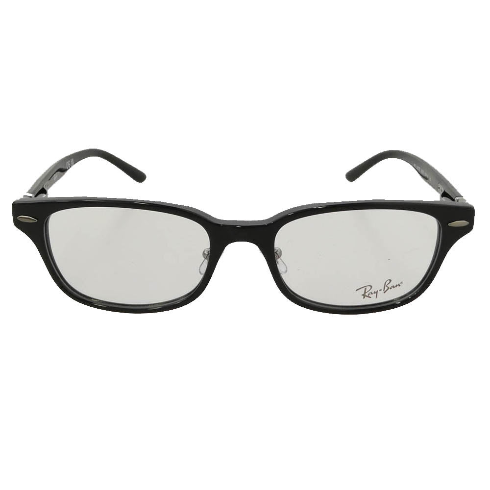 Ray-Ban レイバン RB-5427D スクエアピローシェイプ アセテートフレーム アイウェア 眼鏡 ブラック系 53□18　145【極上美品】【中古】
